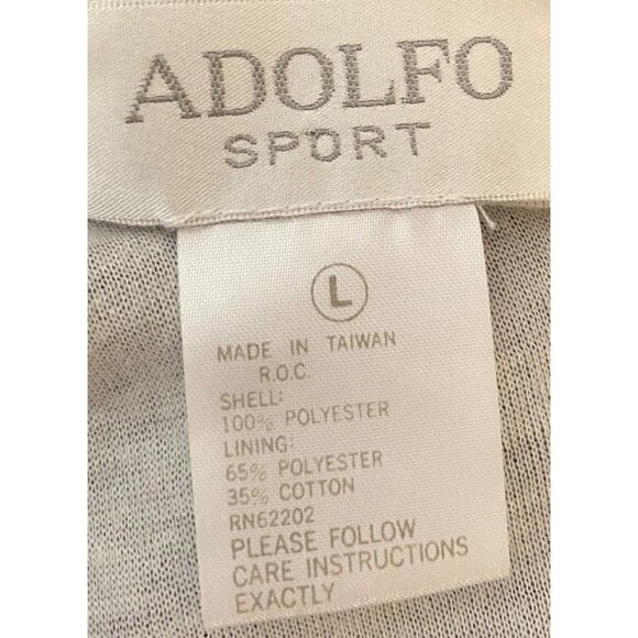 Vintage Adolfo Sport Jacket Black Mountain & Eagle Embroidered Large - Picture 3 of 9